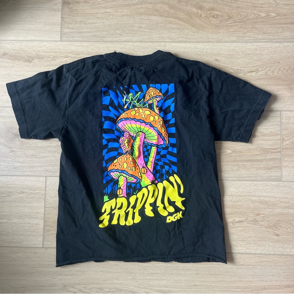 DGK Black Mushroom Trippin T-Shirt